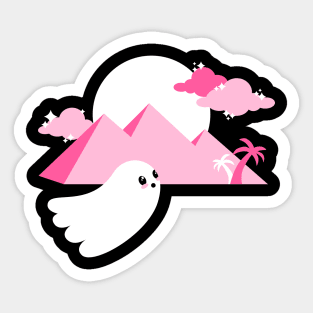 Tourist Ghost Sticker